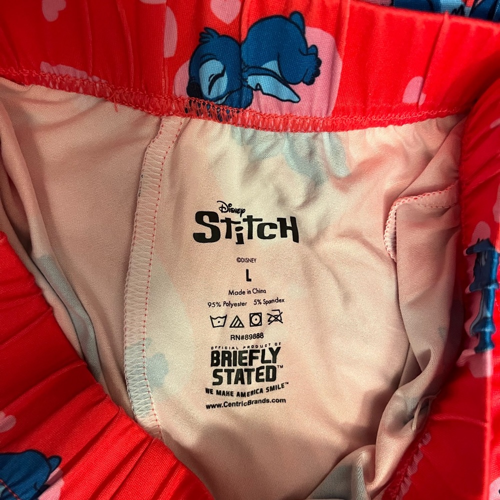 Disney Stitch Boyfriend Boxers 2-Piece Set Women Large - Picture 6 of 13